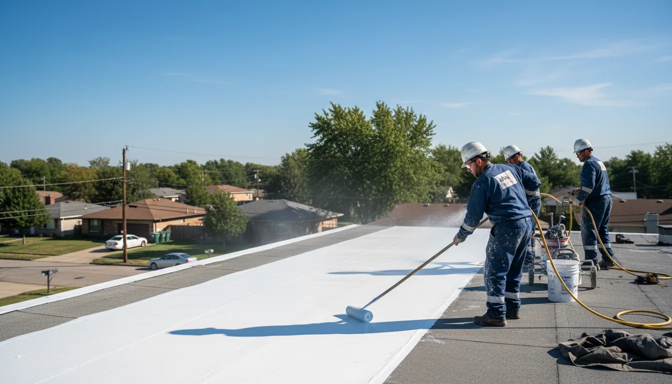 Commercial roof coating in Elmira, NY near me